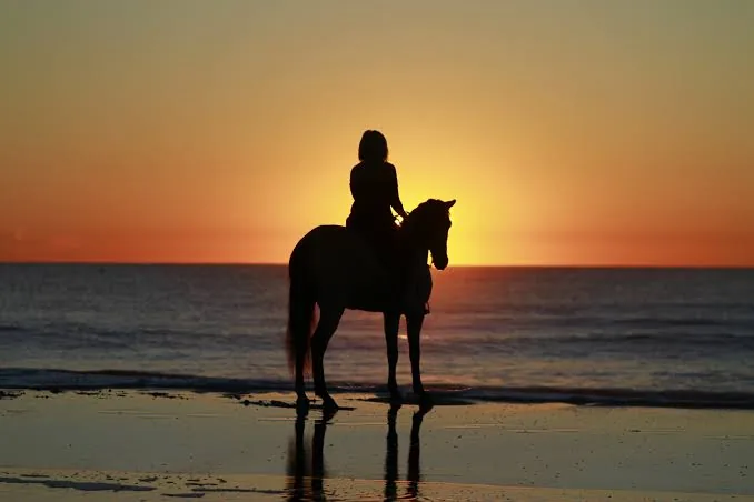 Cavalgada na praia